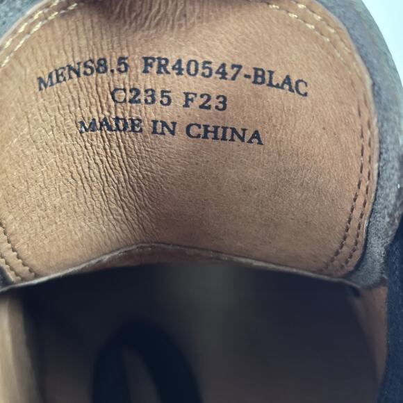 Frye Astor Chukka Boots 8.5 Black Leather High Top Business Casual Sneakers - Picture 6 of 10